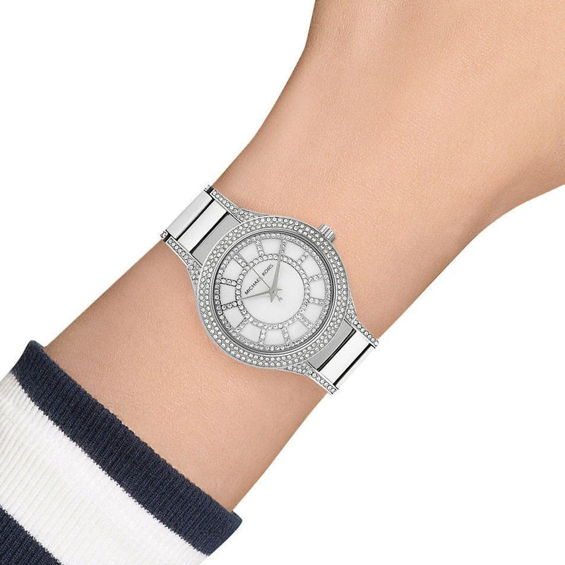 Michael Kors Kerry Mother Pearl Dial Silver Ladies Watch MK3311