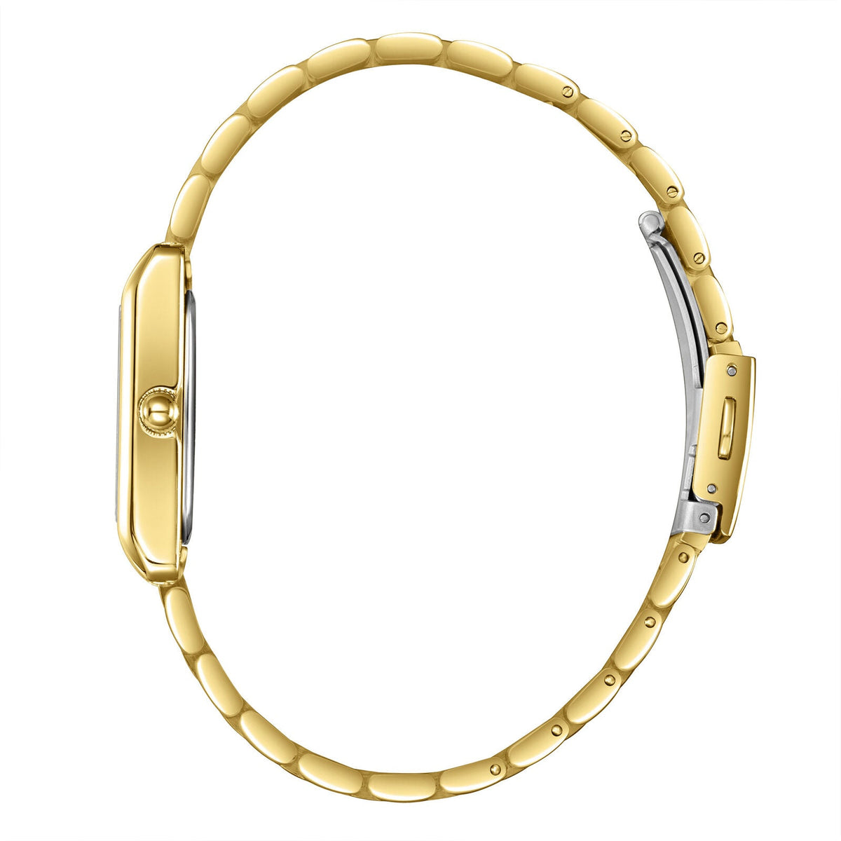 Lee Cooper Elegance watch shown from the side, displaying case profile and bracelet