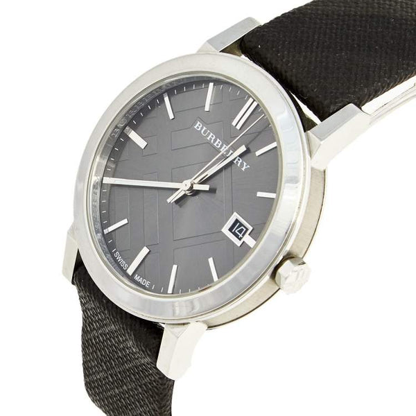 Burberry Unisex Leather Strap NOVA Check Black Unisex Watch BU9024 - Big Daddy Watches #2