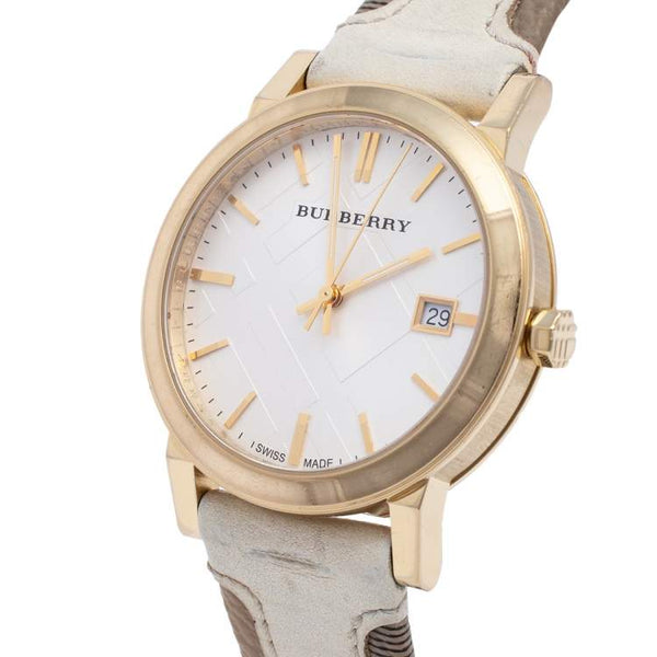 Burberry Women's Large Check Leather Strip On Fabric  Women's Watch BU9110 - Big Daddy Watches #2