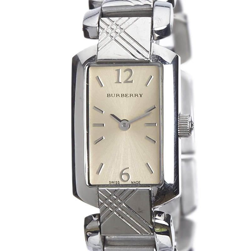 Burberry Signature Silver Dial Silver Steel Strap Watch for Women - BU4212