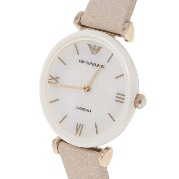 Emporio Armani Gianni T-Bar Leather Women's Watch AR11041 - Big Daddy Watches #2