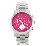 Michael Runway Chronograph Pink Dial Ladies Watch MK6160