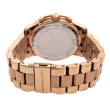 Michael Kors Runway Runway Blue Dial Rose Gold Ladies Watch MK6164