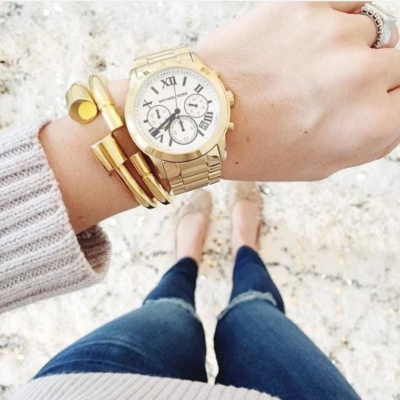 Michael Kors Cooper Chronograph White Dial Ladies Watch MK5916 Water resistance: 30 meters / 100 feet Movement: Quartz  