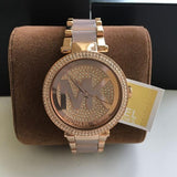 Michael Kors Parker Crystal Pave Logo Dial Ladies Watch MK6176 Water resistance: 100 meters / 330 feet Movement: Quartz  