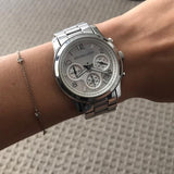 Michael Kors Chronograph White Mother of Pearl Dial Ladies Watch MK5304