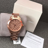 Michael Kors Runway Rose Gold Stainless Steel Ladies Watch MK3336 Water resistance: 50 meters Movement: Quartz