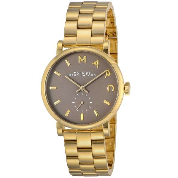 Marc By Marc Jacobs Baker Grey Dial Gold Plated Watch MBM3281