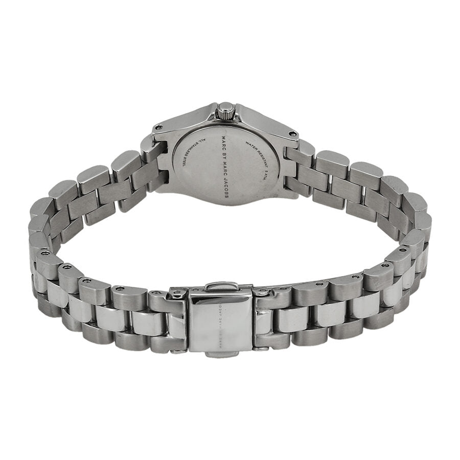Marc Jacobs Henry Dinky Silver Dial  Silver Watch MBM3198