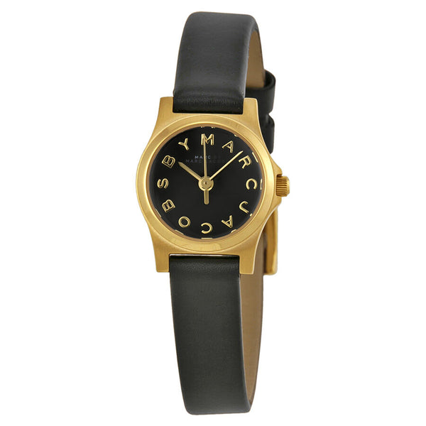 Marc by Marc Jacobs Black Dial Black Leather Ladies Watch MBM1240 - BigDaddy Watches