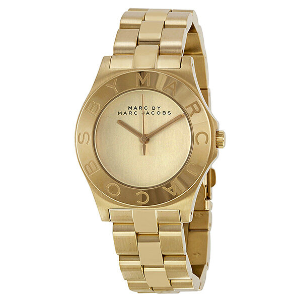 Marc by Marc Jacobs Blade Gold Dial Gold-tone Ladies Watch MBM3126 - BigDaddy Watches