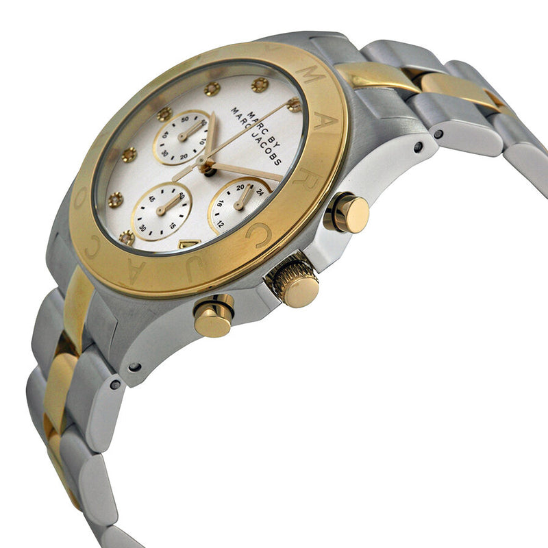 Marc by Marc Jacobs Chronograph Silver Dial Two-tone Ladies Watch MBM3177 - BigDaddy Watches #2