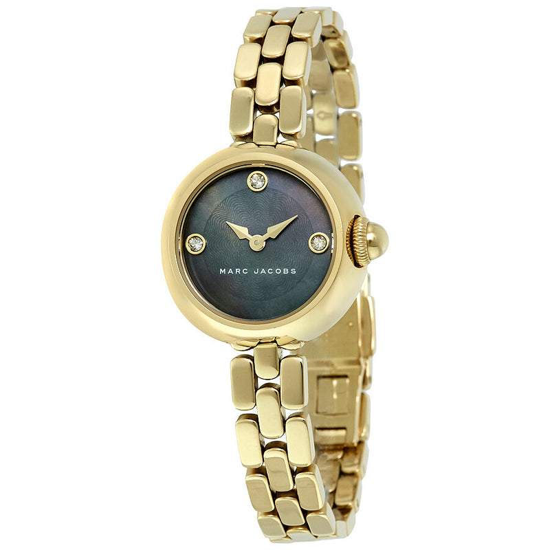 Marc Jacobs Courtney Black Dial Ladies Gold Tone Watch MJ3460 - BigDaddy Watches