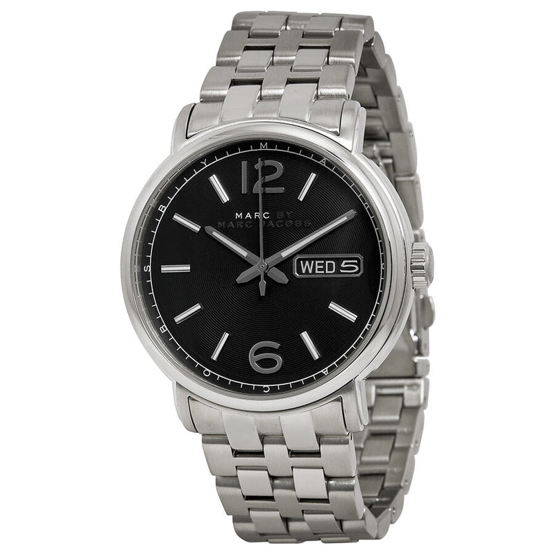 Marc By Marc Jacobs Fergus Black Dial Stainless Steel Men's Watch MBM5075 - BigDaddy Watches