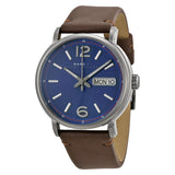 Marc by Marc Jacobs Fergus Blue Dial Brown Leather Men's Watch MBM5078 - BigDaddy Watches