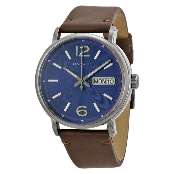 Marc by Marc Jacobs Fergus Blue Dial Brown Leather Men's Watch MBM5078 - BigDaddy Watches