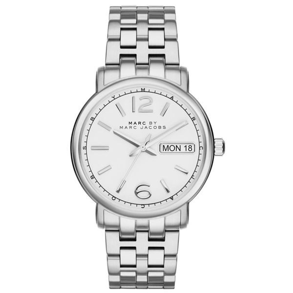 Marc by Marc Jacobs Fergus White Dial Stainless Steel Ladies Watch MBM8646 - BigDaddy Watches