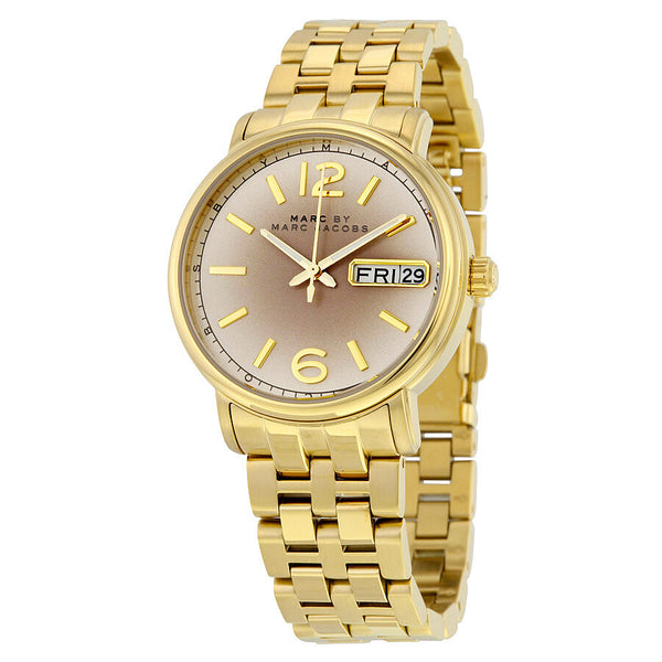 Marc By Marc Jacobs Ferus Gunmetal Gray Dial Gold-tone Stainless Steel Ladies Watch MBM3429 - BigDaddy Watches