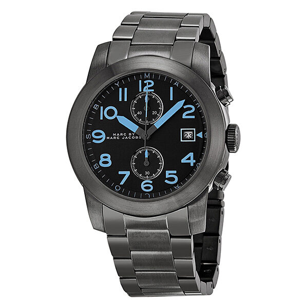 Marc by Marc Jacobs Larry Chronograph Dark Grey Dial Gunmetal Ion-plated Men's Watch MBM5031 - BigDaddy Watches