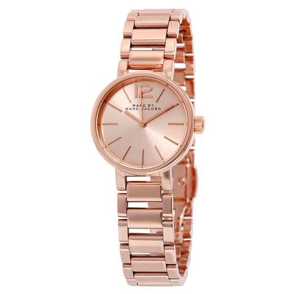 Marc By Marc Jacobs Peggy Rose Dial Rose Gold-tone Ladies Watch MBM3406 - BigDaddy Watches