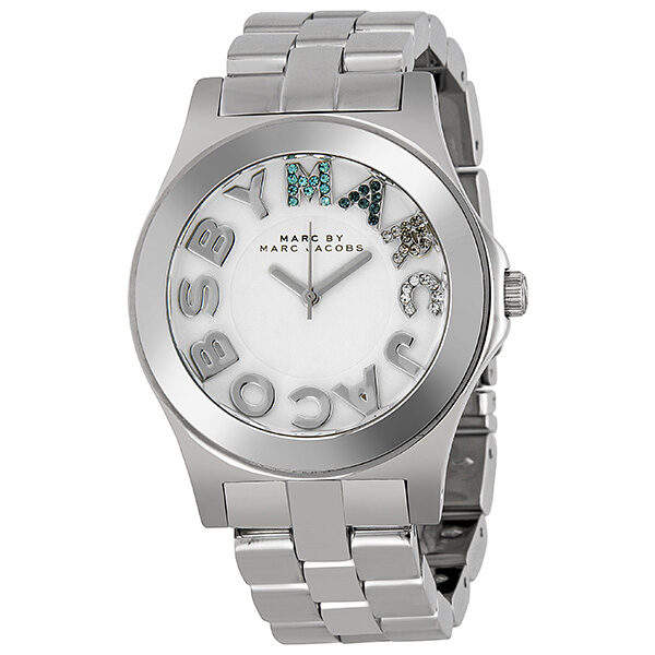 Marc by Marc Jacobs Rivera White Dial Stainless Steel Unisex Watch MBM3136 - BigDaddy Watches