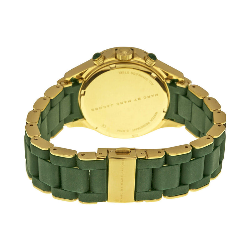 Marc by Marc Jacobs Rock Chronograph Teal Dial Teal Rubber Ladies Watch MBM2597 - BigDaddy Watches #3