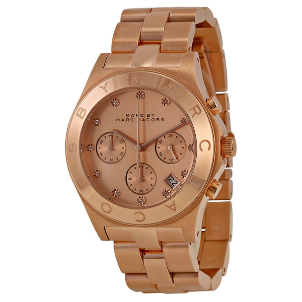 Marc by Marc Jacobs Blade Chronograph Rose Dial Ladies Watch MBM3102 - BigDaddy Watches