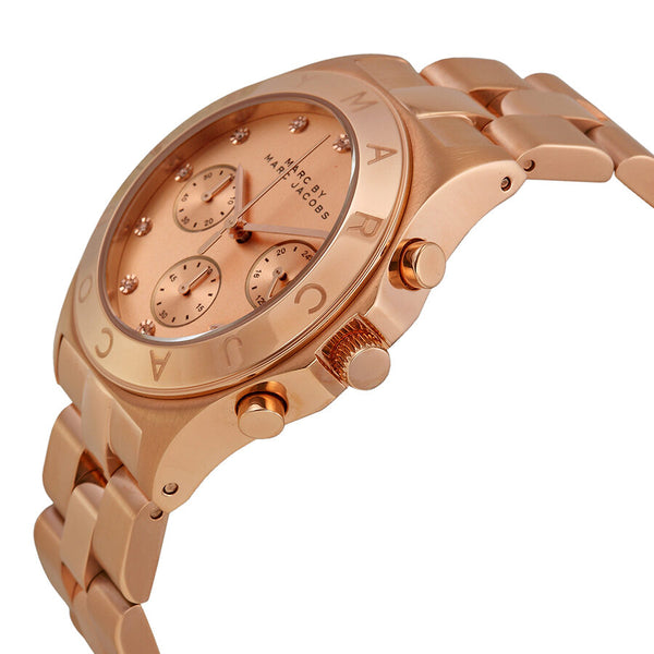 Marc by Marc Jacobs Blade Chronograph Rose Dial Ladies Watch MBM3102 - BigDaddy Watches #2