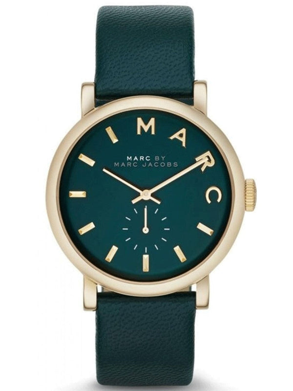 Marc by Marc Jacobs Baker Green Dial Green Leather Ladies Watch MBM1268