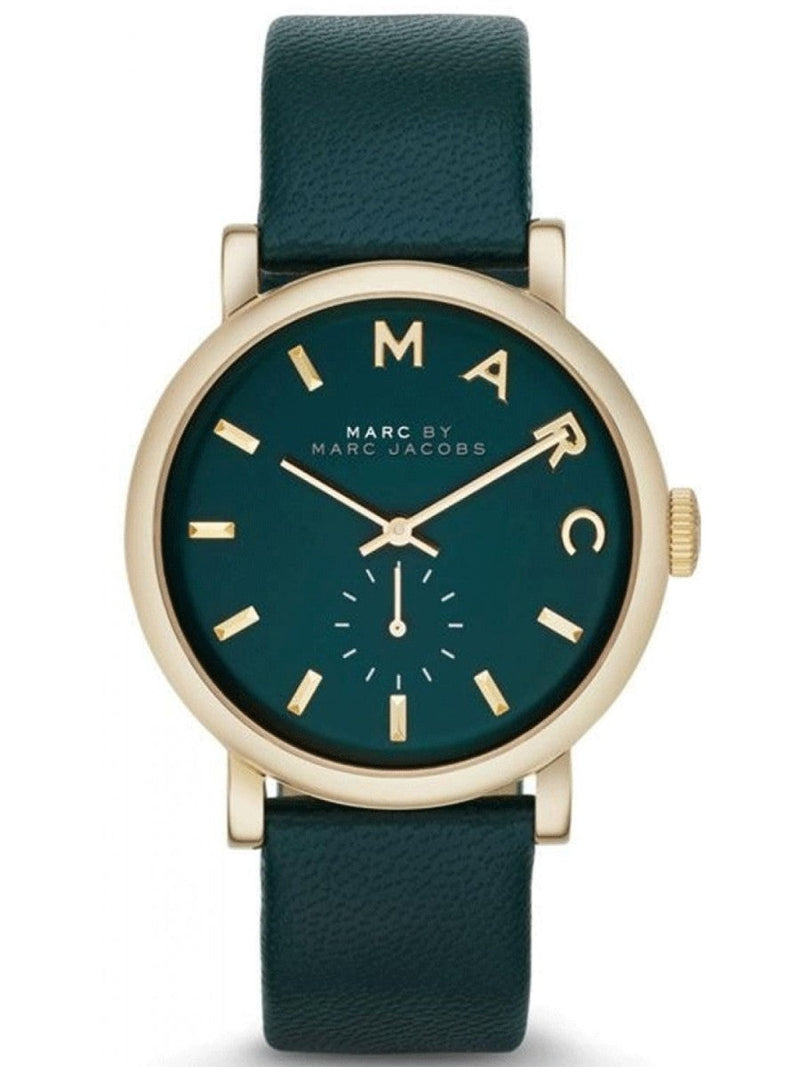 Marc by Marc Jacobs Baker Green Dial Green Leather Ladies Watch MBM1268