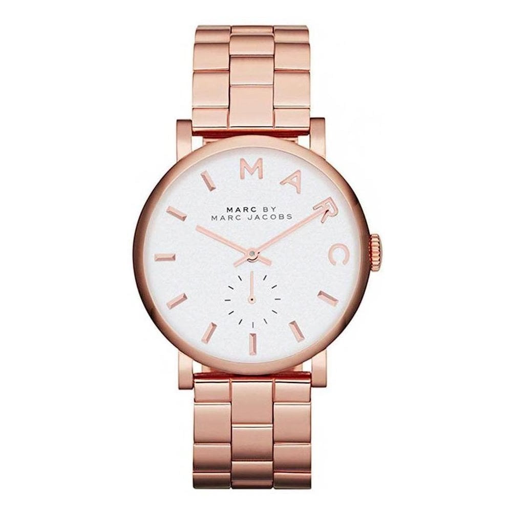 Marc By Marc Jacobs Silver Dial Rose Gold-tone Ladies Watch - MBM3244
