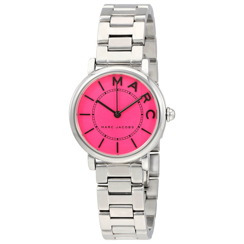 Marc Jacobs Roxy Fuchsia Dial Ladies Stainless Steel Watch MJ3528 - BigDaddy Watches