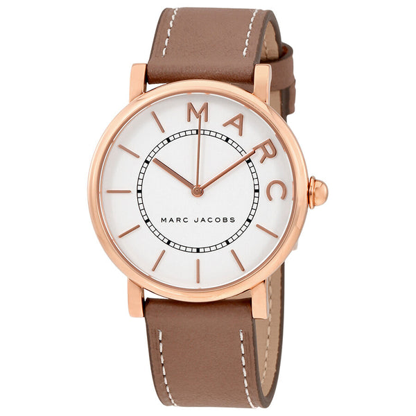 Marc Jacobs Roxy Silver Dial Ladies Cement Leather Watch MJ1533 - BigDaddy Watches