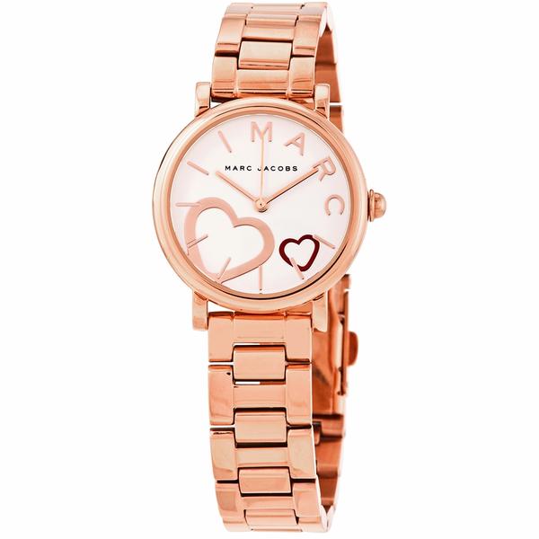 Marc Jacobs Classic White Dial Rose Gold Watch MJ3592
