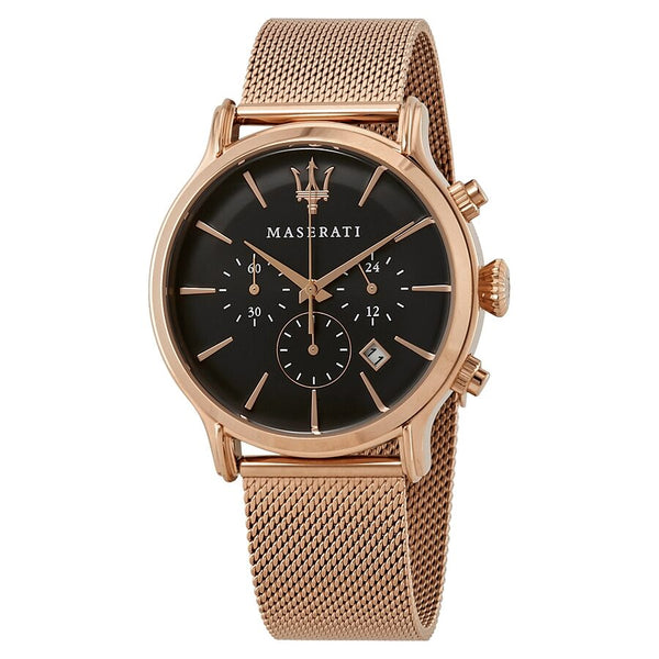 Maserati Epoca Chronograph Black Dial Men's Watch R8873618005 - BigDaddy Watches