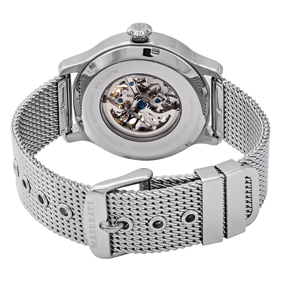 Maserati Epoca Automatic White Open Heart Dial Men's Watch R8823118001