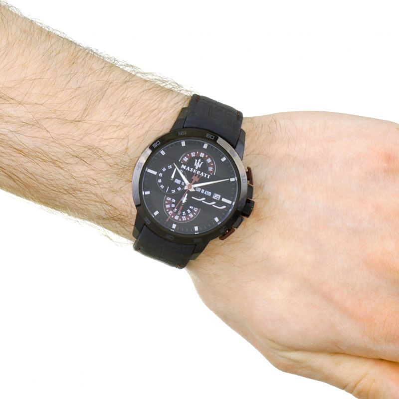Maserati Ingegno Chronograph Black Dial Men’s Watch R8871619003 - Watch