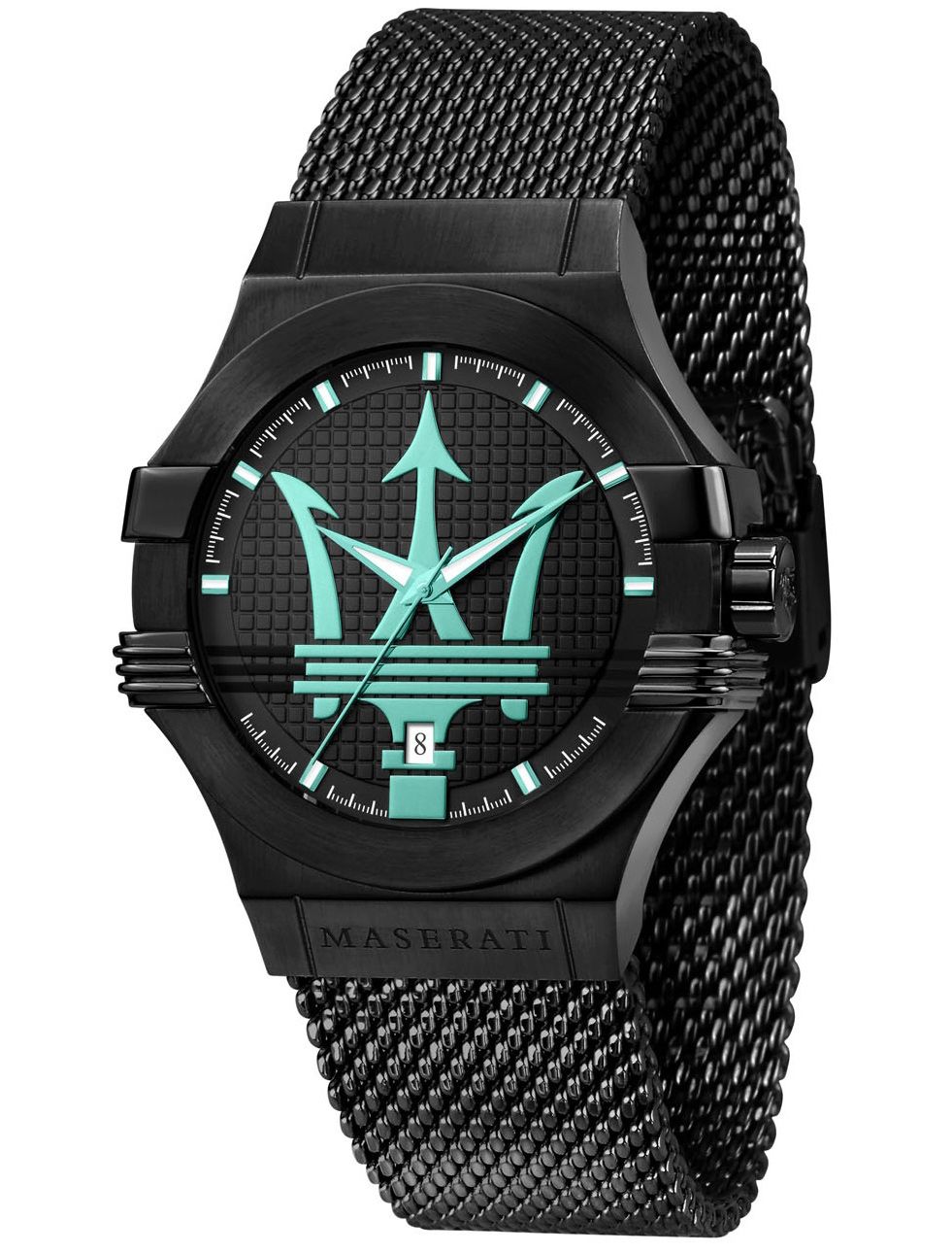 Maserati Potenza Aqua Edition Black Mesh Watch R8853144002