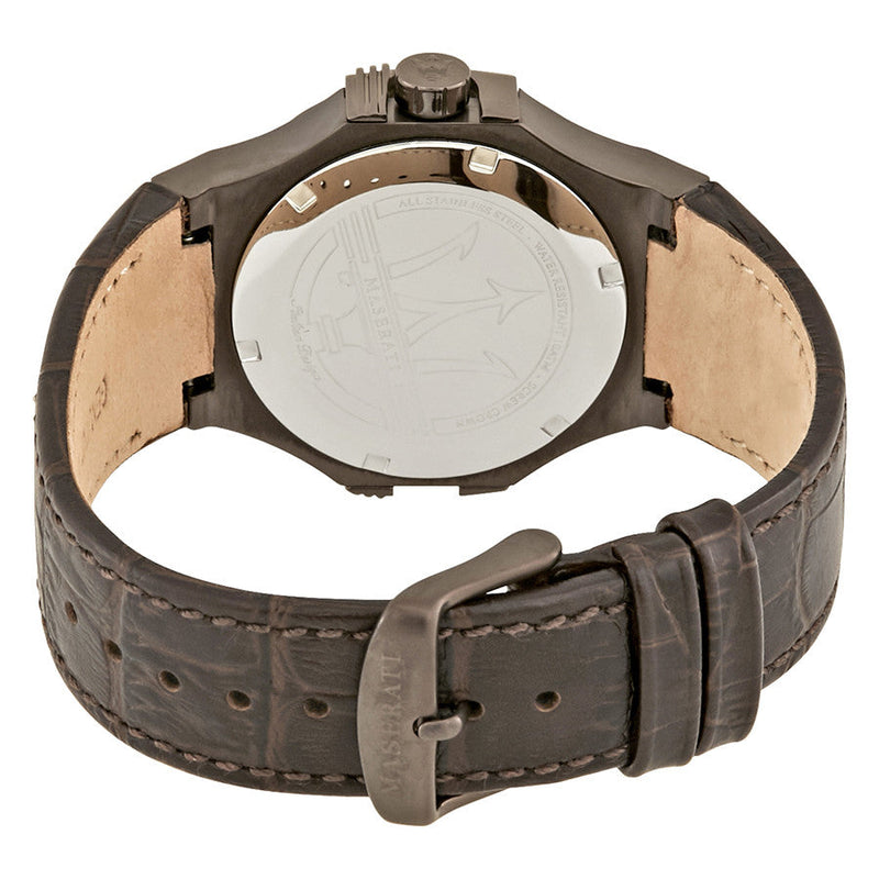 Maserati Potenza Brown Dial Leather Strap Men's Watch R8851108011