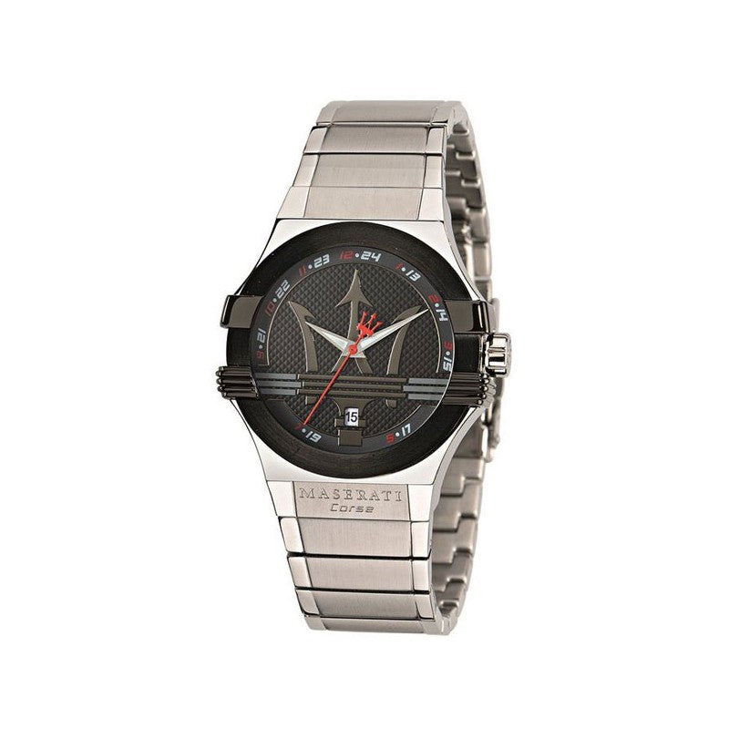 Maserati Potenza Black Dial Silver Men's Watch R8853108001