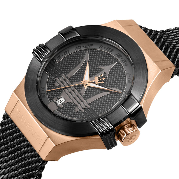 Maserati Potenza Black Mesh Bracelet  R8853108010 - Big Daddy Watches #2