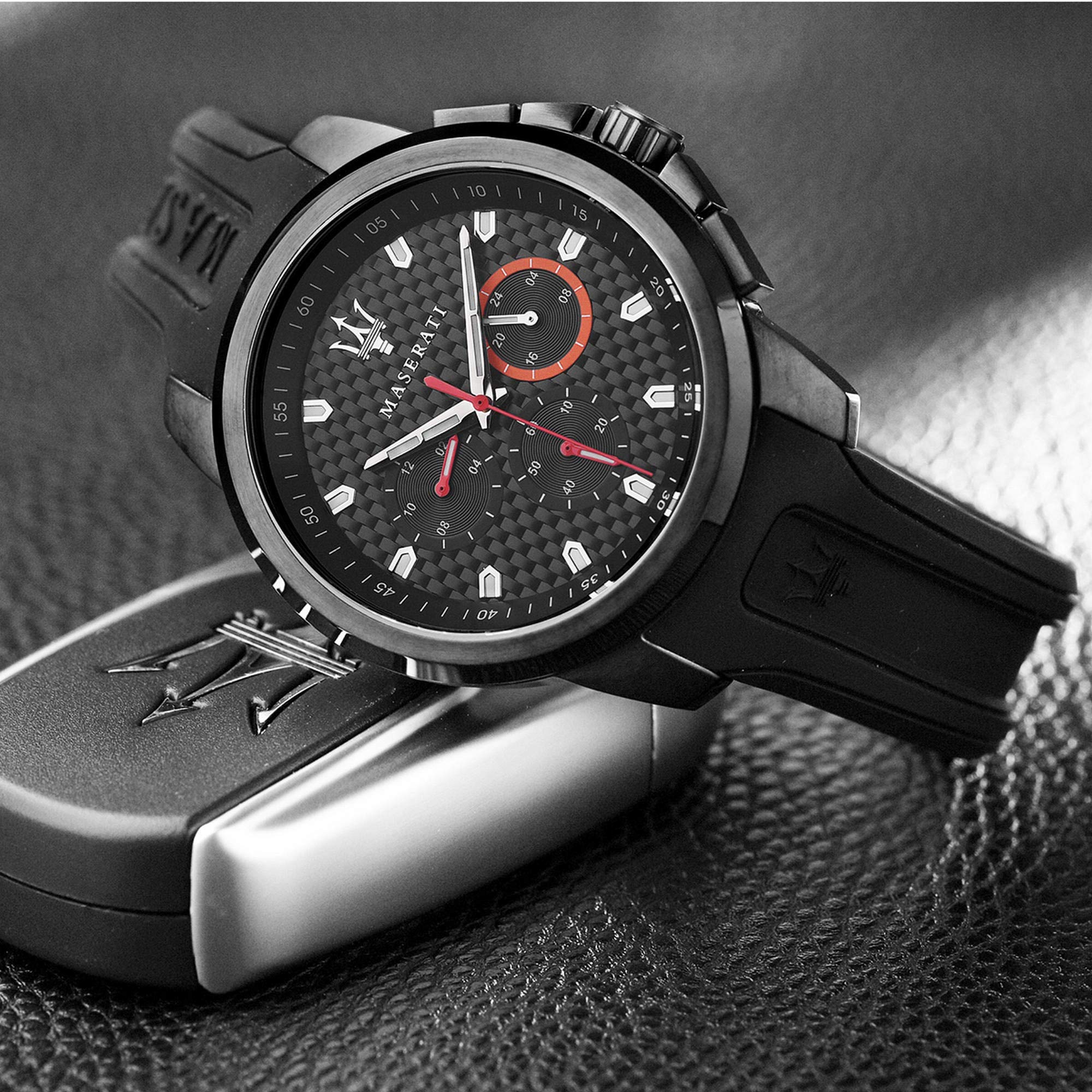 Maserati Sfida Chronograph Black Dial Men’s Watch R8851123007 - Watch