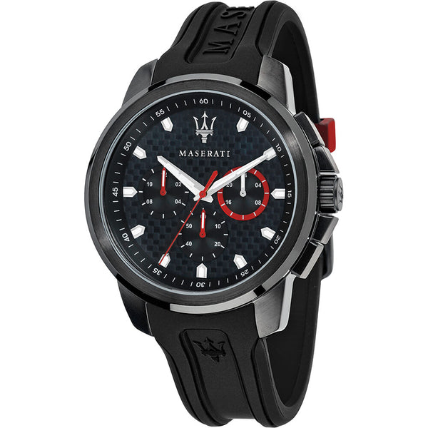 Maserati Sfida Chronograph Black Dial Men's Watch R8851123007 - BigDaddy Watches