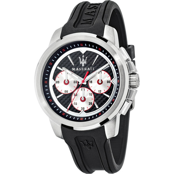 Maserati Sfida Chronograph Black/Silver Dial Men's Watch R8851123001 - BigDaddy Watches