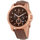 Maserati Successo Chronograph Brown Dial Men's Watch R8871621004 - BigDaddy Watches