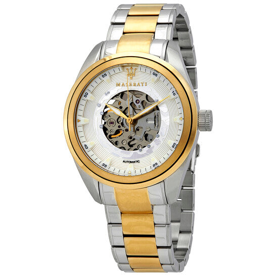 Maserati Traguardo Automatic White Skeleton Dial Men's Watch R8823112003