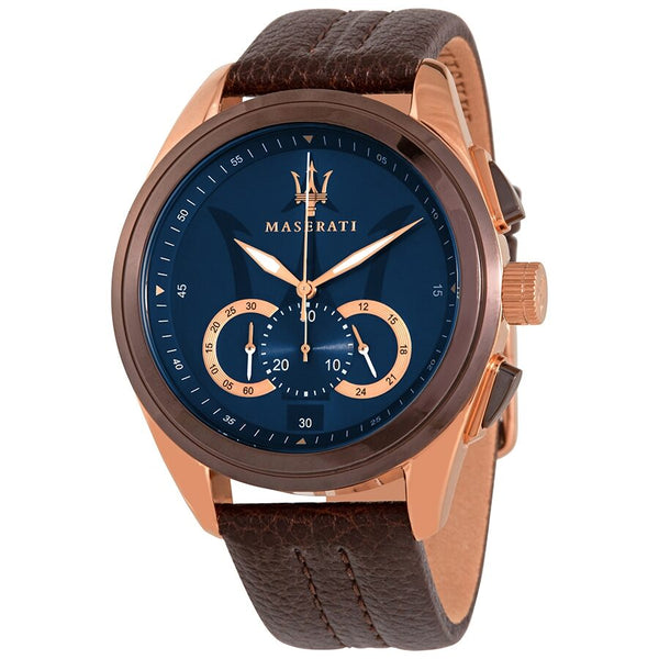 Maserati Traguardo Chronograph Blue Dial Men's Watch R8871612024 - BigDaddy Watches
