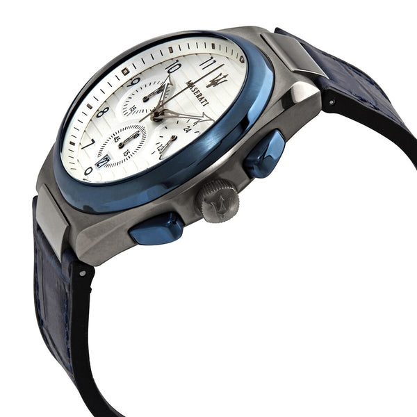 Maserati Triconic Chronograph Quartz White Dial Men's Watch #R8871639001 - Watches of America #2