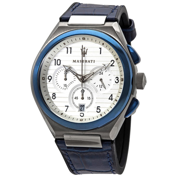 Maserati Triconic Chronograph Quartz White Dial Men's Watch #R8871639001 - Watches of America